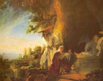 The Risen Christ Appearing to Mary Magdalen by Rembrandt